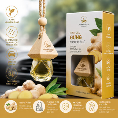 TINH DẦU GỪNG TREO XE Ô TÔ