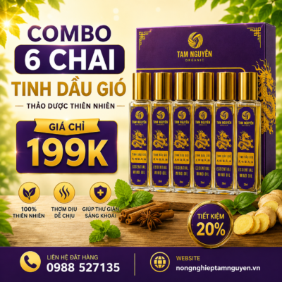 TINH DẦU GIÓ THẢO DƯỢC TAM NGUYÊN ORGANIC