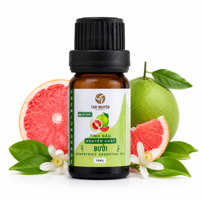 Tinh Dầu Bưởi Nguyên Chất Tam Nguyên Organic 10ml được chiết xuất từ vỏ bưởi bằng phương pháp ép lạnh. Hương thơm thanh mát tự nhiên, phù hợp khuếch tán, massage khi pha loãng và kết hợp trong quy trình chăm sóc tóc theo nhu cầu.